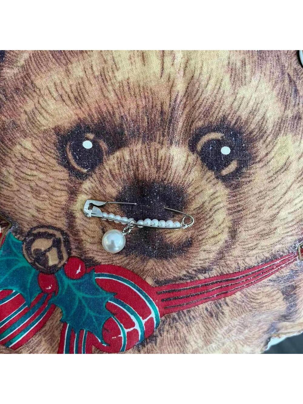 NWT~R13 Punk Teddy Bear Distressed Crewneck Sweater Size S - Picture 3 of 9